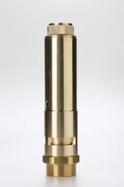 Valvola di sicurezza modello B38 a scarico libero in ottone