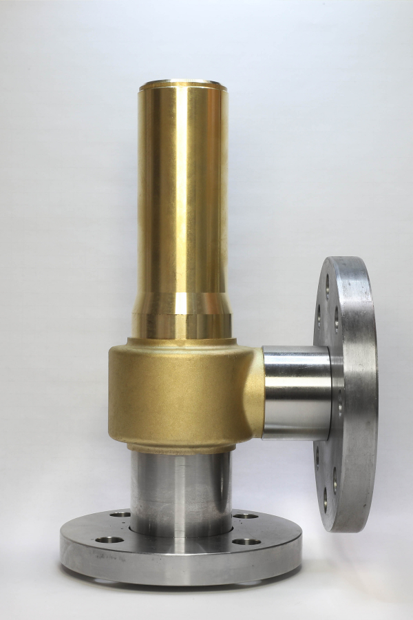 Safety valve model B38/LS-CF piped discharge mixed material