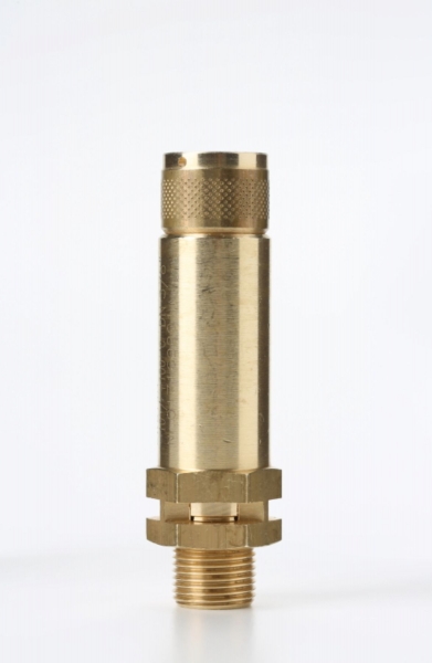 Valvola di sicurezza modello D10 a scarico libero in ottone