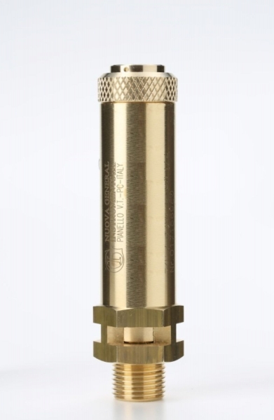 Safety valve model E10 free discharge brass material