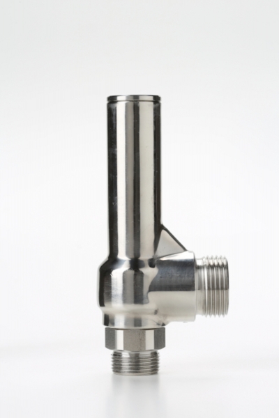 Valvola di sicurezza modello E5/LS600 - scarico convogliato - Materiale inox Valvola di sicurezza modello E5/LS600 a scarico convogliato in inox