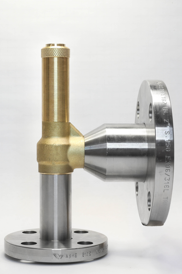 Safety valve model G10-API piped discharge mixed material