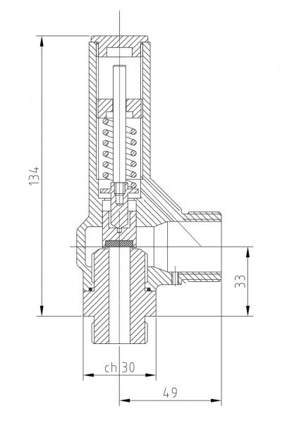 Safety valve model G10/S piped discharge disego 2D