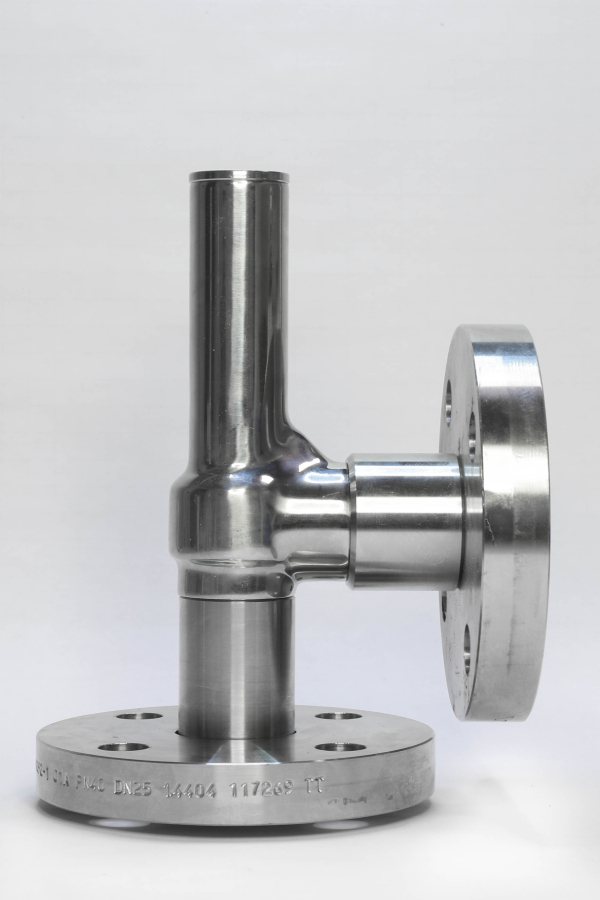 Safety valve model G14/S-CF piped discharge inox material
