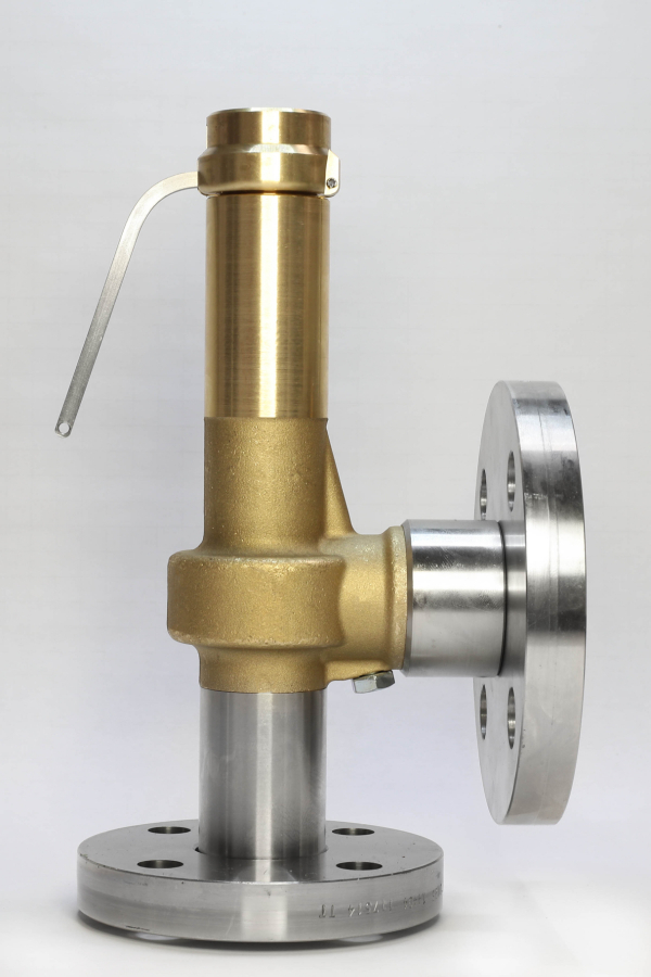 Safety valve model G20/L-CF piped discharge mixed material