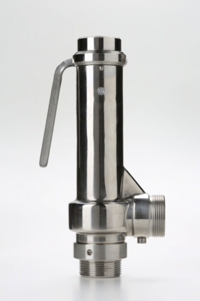 Safety valve model G32/L piped discharge inox material