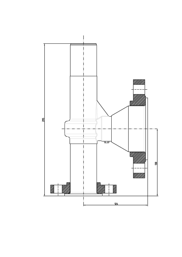 Safety valve model G32/S-API piped discharge 2D drawing