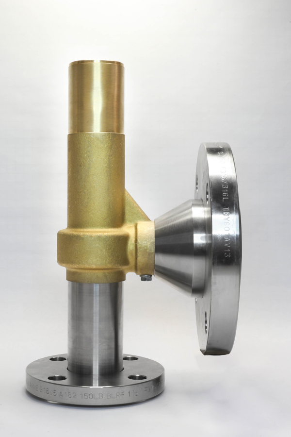Safety valve model G32/S-API piped discharge mixed material