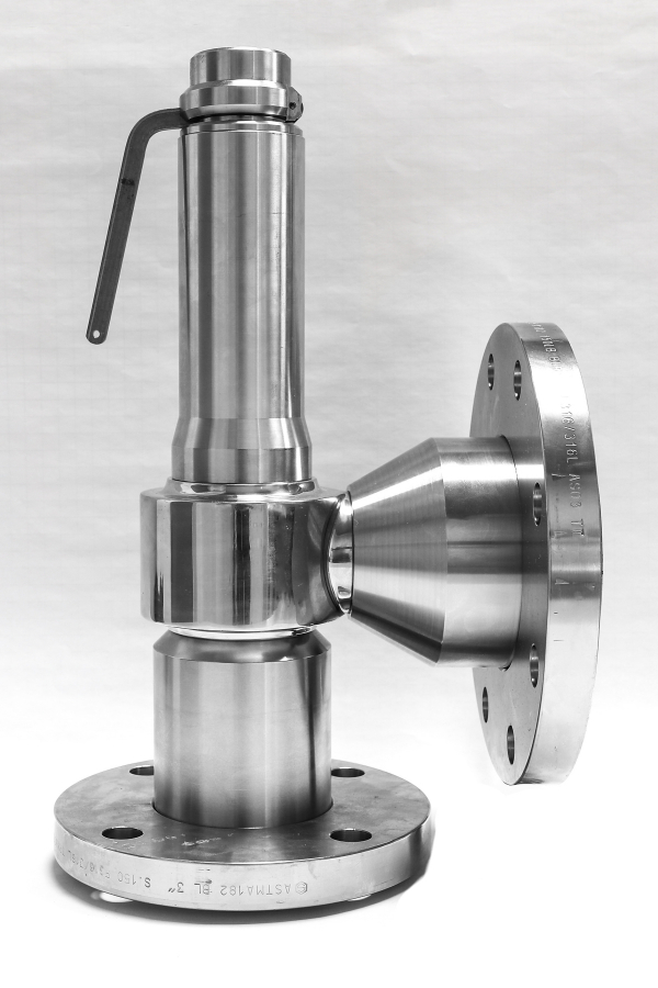 Safety valve model G40/L-API piped discharge inox material