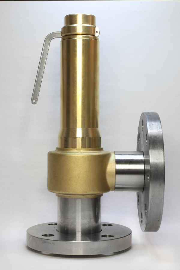 Safety valve model G40/L-CF piped discharge mixed material