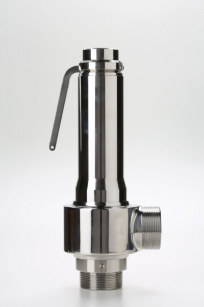 Safety valve model G40/L piped discharge inox material