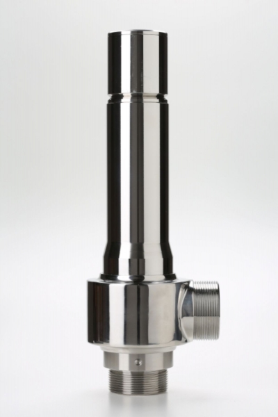 Safety valve model G40/P piped discharge inox material