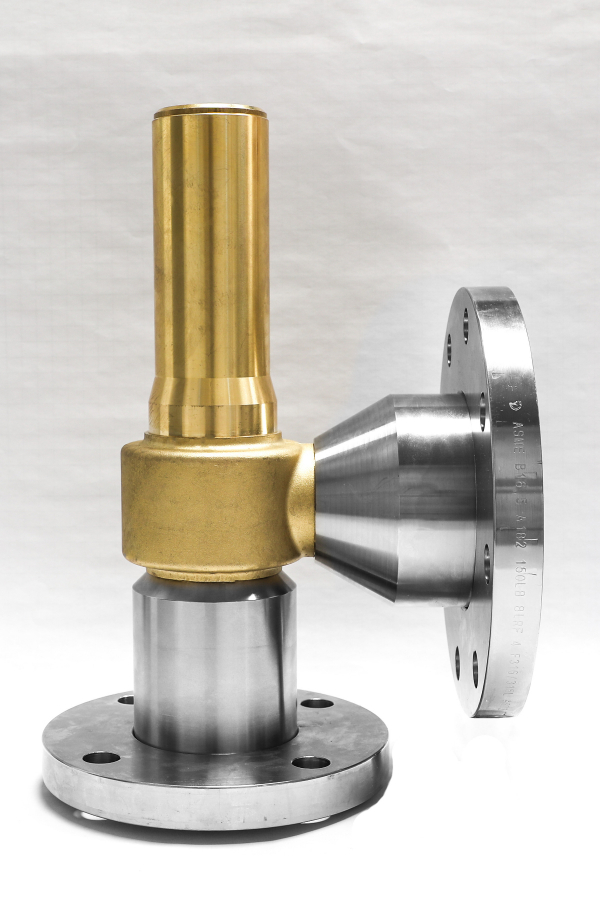 Safety valve model G40/S-API piped discharge mixed material