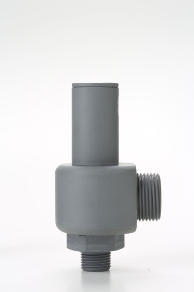 Safety valve model P14/S piped discharge in PVC