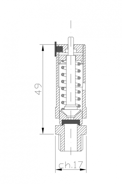 Safety valve model Z7 free discharge 2D drawing